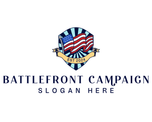 America Campaign Flag logo design