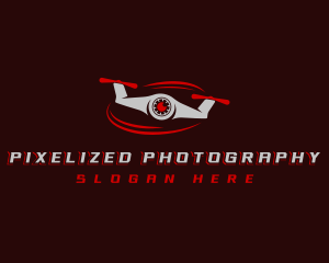 Drone Aircraft Camera logo design