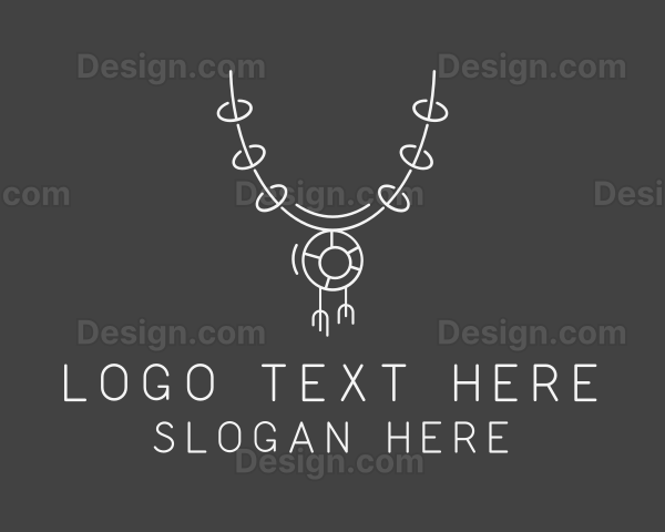 Expensive Necklace Jewelry Logo