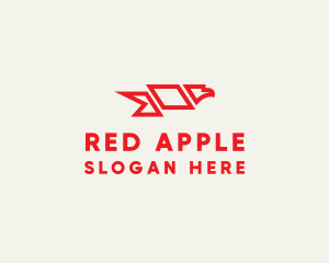 Red Eagle Flag logo design