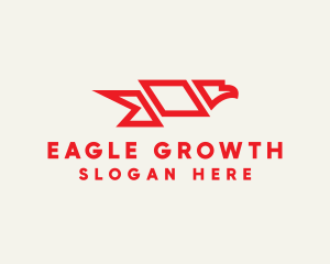 Red Eagle Flag logo design