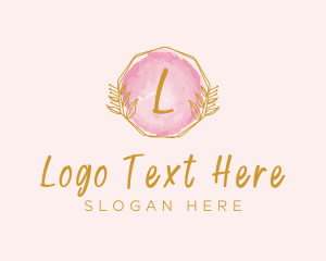 Beauty Watercolor Wreath logo