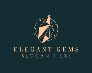 Crystal Gem Jewelry  logo design