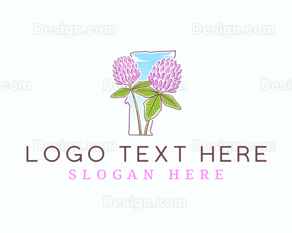 Vermont Clover Flower Logo