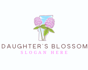 Vermont Clover Flower logo design