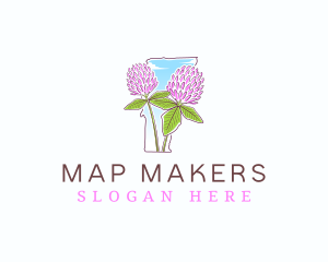 Vermont Clover Flower logo design