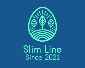 Forest Line Art logo design