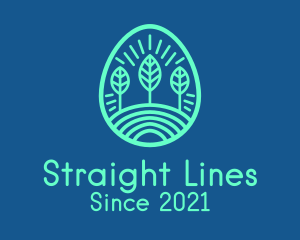 Forest Line Art logo design