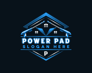 Roof Power Wash Sanitation logo design