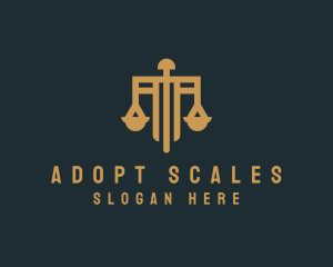 Legal Judicial Scale  logo design