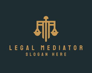 Legal Judicial Scale  logo design