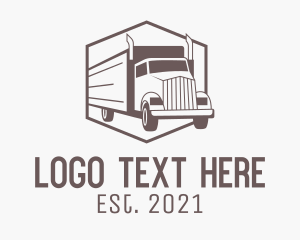 Delivery Cargo Truck  logo