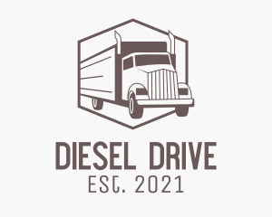 Delivery Cargo Truck  logo design
