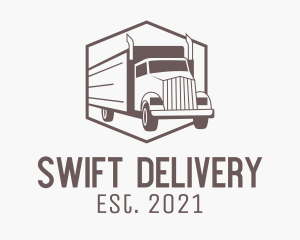 Delivery Cargo Truck  logo design