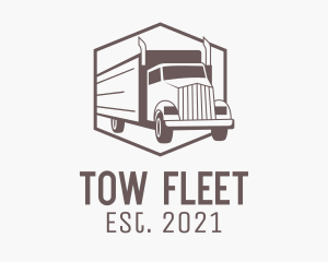 Delivery Cargo Truck  logo design