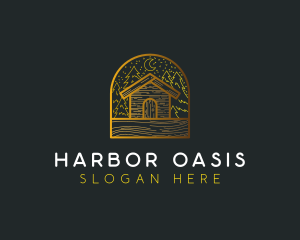 Cabin House Campsite logo design