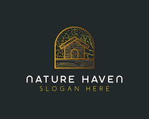 Cabin House Campsite logo design