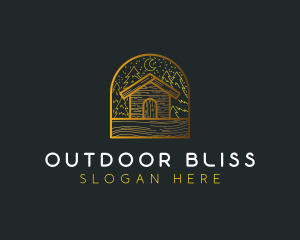 Cabin House Campsite logo design