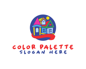 Colorful Toy House logo design