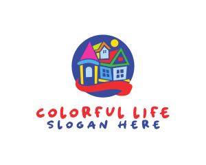 Colorful Toy House logo design