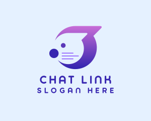 Cat Messaging App logo design