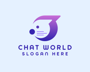 Cat Messaging App logo design