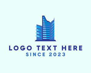 Skyline Building Metropolis logo design
