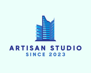 Skyline Building Metropolis logo design