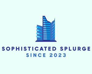 Skyline Building Metropolis logo design