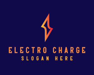 Lightning Bolt Electricity logo design