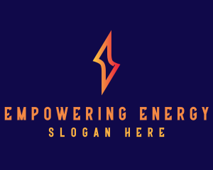 Lightning Bolt Electricity logo design