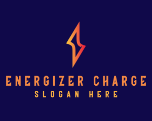 Lightning Bolt Electricity logo design