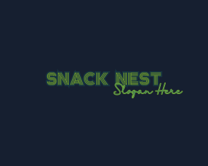 Vintage Neon Business logo design