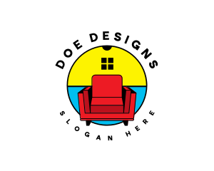 Interior Design Chair logo design