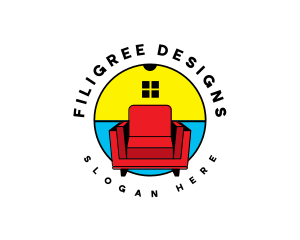 Interior Design Chair logo design