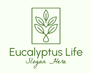 Leaf Droplet Frame logo