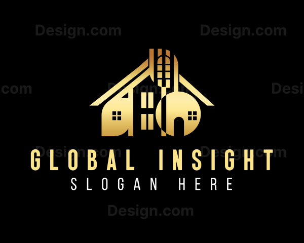 Deluxe Home Architecture Logo