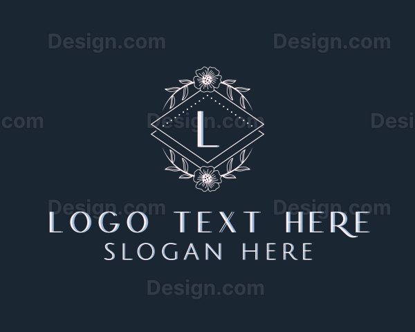 Floral Leaf Decoration Logo