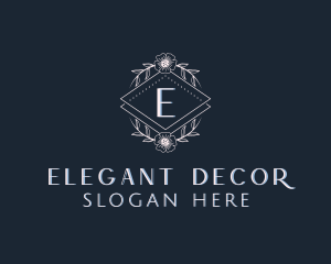 Floral Leaf Decoration logo design