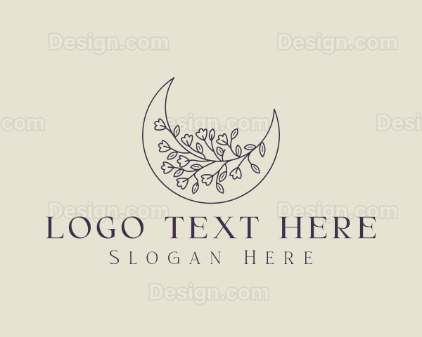 Flourishing Crescent Moon Logo