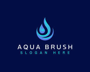 Purified Water Drop logo design