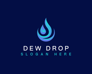 Purified Water Drop logo design