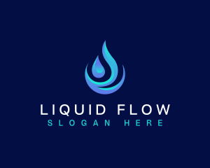 Purified Water Drop logo design