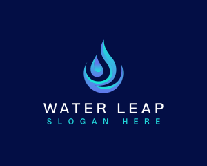 Purified Water Drop logo design