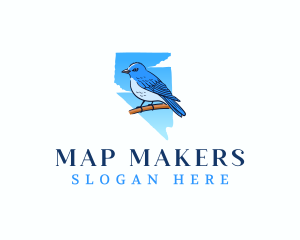 Nevada Mountain Bluebird logo design