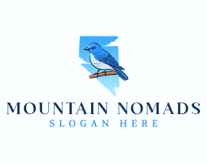 Nevada Mountain Bluebird logo design