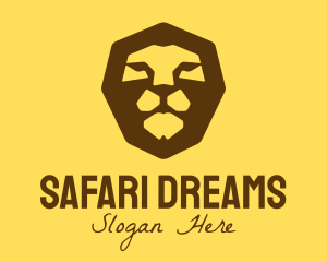 Safari Lion Head logo design