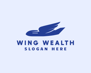 Airplane Aviation Wings logo design