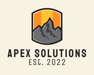 Sunset Mountain Camping  logo design