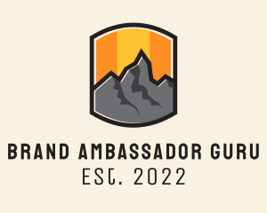 Sunset Mountain Camping  logo design